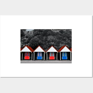 Bournemouth Beach Huts Dorset England Posters and Art